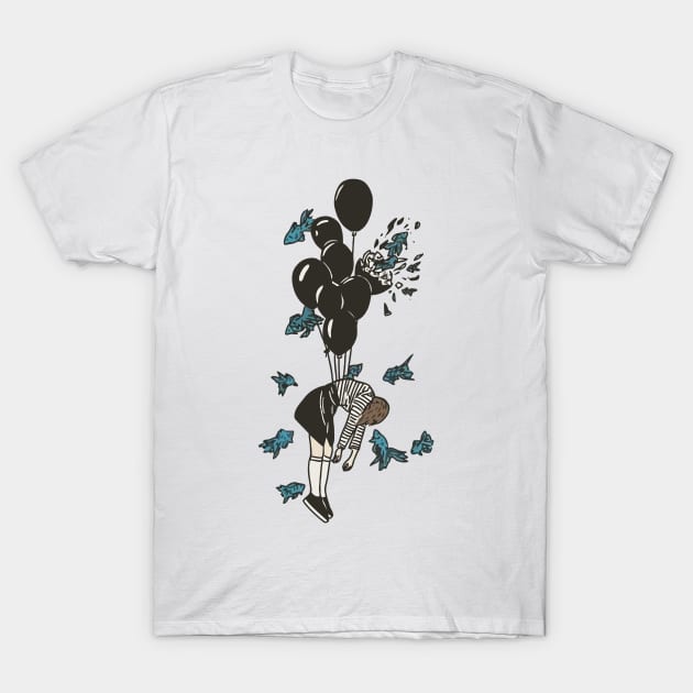 Baloon Fly Soul T-Shirt by arexzim